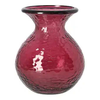 Van Cranenbroek Vaas glas Verdal bordeaux 18x15cm aanbieding