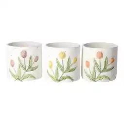 Van Cranenbroek Bloempot cement 13cm 3ass nc aanbieding