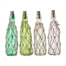 Van Cranenbroek Fles glas LED 28cm groen 4ass aanbieding
