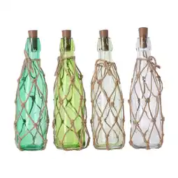Van Cranenbroek Fles glas LED 28cm groen 4ass aanbieding