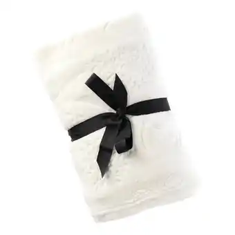 Van Cranenbroek Fleece deken flower 130x170cm creme aanbieding