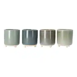 Van Cranenbroek Bloempot keram 8cm 4ass aanbieding