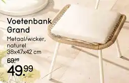 Leen Bakker Voetenbank Grand aanbieding