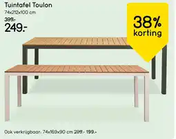 Leen Bakker Tuintafel Toulon aanbieding