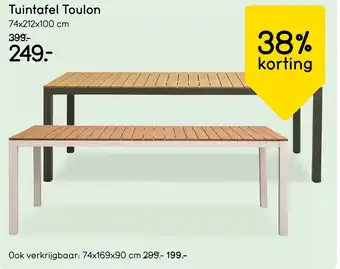 Leen Bakker Tuintafel Toulon aanbieding