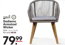 Sligro Sediamo Armstoel Wicker aanbieding