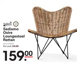 Sligro Sediamo Osire Loungestoel Rattan aanbieding