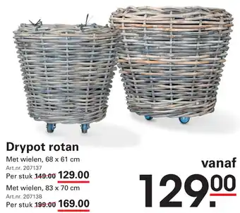 Sligro Drypot rotan aanbieding