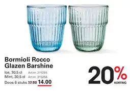 Sligro Bormioli Rocco Glazen Barshine aanbieding
