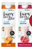Budget Food Isey Skyr Drink Perzik of Framboos-Granaatappel aanbieding