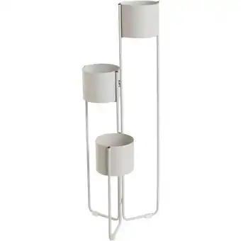 Leen Bakker Plantenstandaard Trapani - lichtgrijs - 90x30x30 cm aanbieding