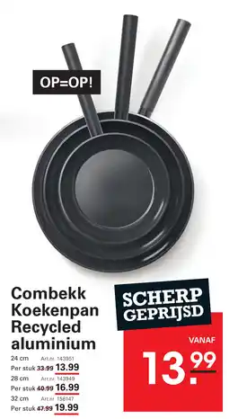 Sligro Combekk Koekenpan Recycled aluminium aanbieding