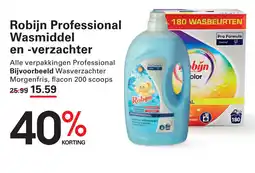Sligro Robijn Professional Wasmiddel en verzachter aanbieding