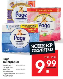 Sligro Page Toiletpapier aanbieding