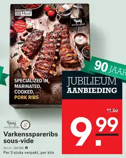Sligro Varkensspareribs sous-vide aanbieding