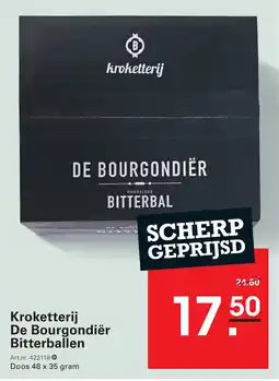 Sligro Kroketterij De Bourgondiër Bitterballen aanbieding
