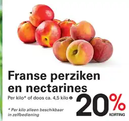 Sligro Franse perziken en nectarines aanbieding