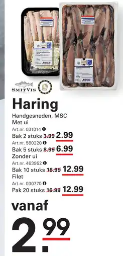 Sligro Haring aanbieding