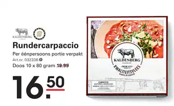 Sligro Rundercarpaccio aanbieding
