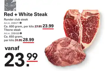 Sligro Red + White Steak aanbieding