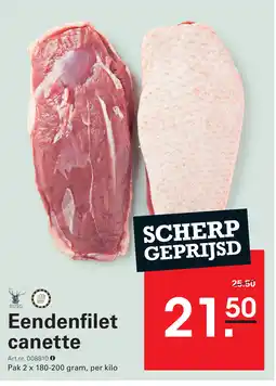 Sligro Eendenfilet canette aanbieding
