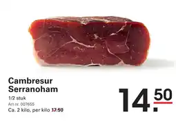 Sligro Cambresur Serranoham aanbieding