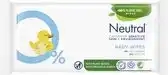 Bol.com Neutral - Baby Billendoekjes - 1 x 52 stuks - 0% Parfum aanbieding