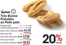 Sligro Très Bonne Pistolets en Petit pain aanbieding