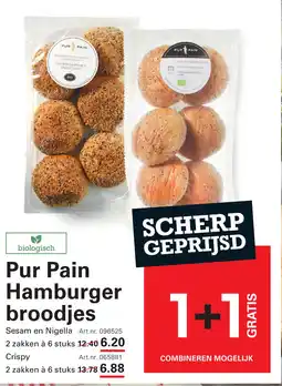 Sligro Pur Pain Hamburger broodjes aanbieding