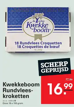 Sligro Kwekkeboom Rundvlees kroketten aanbieding