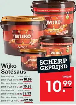 Sligro Wijko Satésaus Kant-en-klaar aanbieding