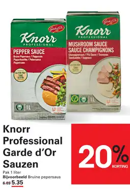 Sligro Knorr Professional Garde d'Or Sauzen aanbieding