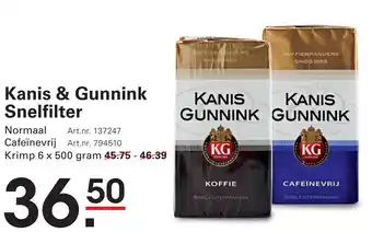 Sligro Kanis & Gunnink Snelfilter aanbieding