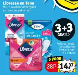 Kruidvat Libresse en Tena aanbieding