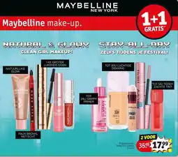 Kruidvat Maybelline make-up aanbieding