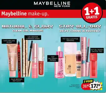 Kruidvat Maybelline make-up aanbieding