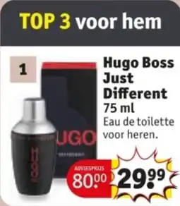 Kruidvat Hugo Boss Just Different aanbieding