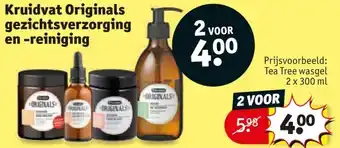 Kruidvat Kruidvat Originals gezichtsverzorging en reiniging aanbieding