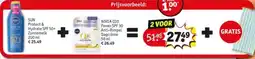 Kruidvat Sun Protect & Hydrate SPF 50+ Zonnemelk + Nivea Q10 Power SPF 30 Anti-Rimpel Dagcrème aanbieding