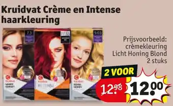 Kruidvat Kruidvat Crème en Intense haarkleuring aanbieding