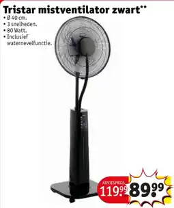 Kruidvat Tristar mistventilator zwart aanbieding