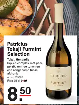Sligro Patricius Tokaji Furmint Selection aanbieding