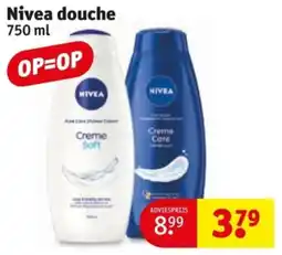 Kruidvat Nivea douche aanbieding