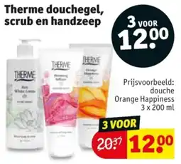 Kruidvat Therme douchegel, scrub en handzeep aanbieding