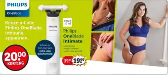 Kruidvat Philips OneBlade Intimate aanbieding