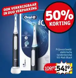 Kruidvat Elektrische tandenborstel i03 Matt Black aanbieding