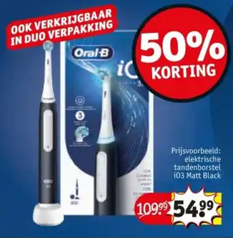 Kruidvat Elektrische tandenborstel i03 Matt Black aanbieding