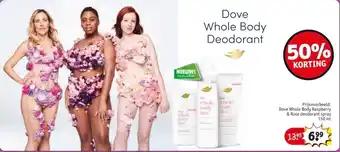 Kruidvat Dove Whole Body Deodorant aanbieding