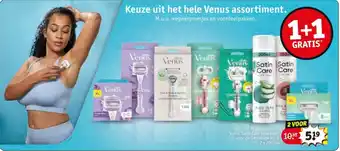 Kruidvat Venus Satin Care scheergel voor de Gevoelige Huid aanbieding