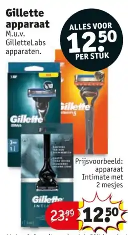 Kruidvat Gillette apparaat aanbieding